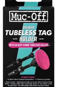 Muc-Off Tubeless Tag Holder & 44mm Valves
