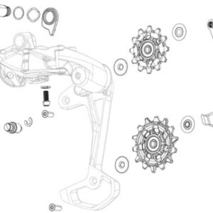 SRAM GX T-Type Eagle AXS Rear Derailleur Cover/Skid Kit