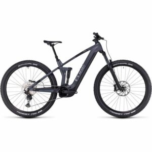 Cube Stereo Hybrid 140 HPC Race 750 Full Suspension e-Bike - 2023 - Grey'n'chrome