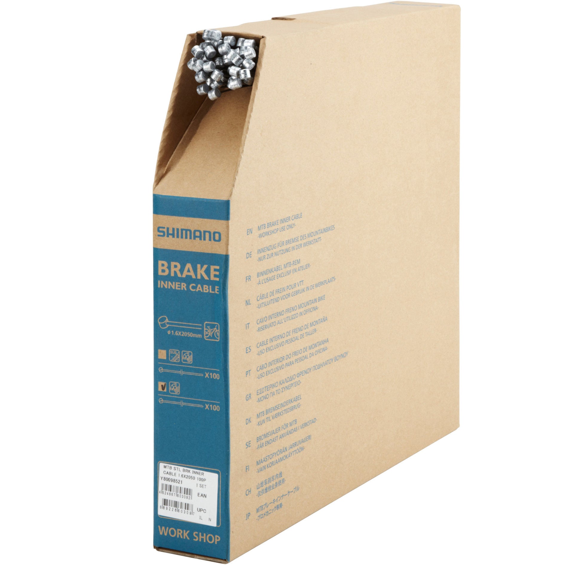 Shimano Brake Steel Mtb Inner Wire Cable 1.6 X 2050 mm Shimano Brake Steel Mtb Inner Wire Cable 1.6 X 2050 mm