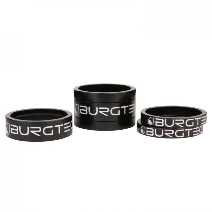Burgtec Stem Spacer Kit - Burgtec Black Burgtec Stem Spacer Kit - Burgtec Black