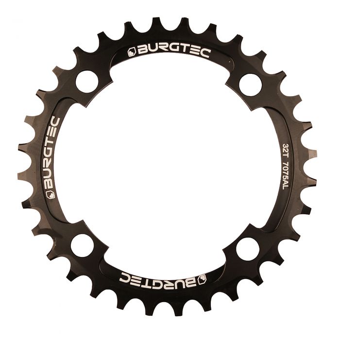 Burgtec Thick Thin Chainring - 104mm PCD - Burgtec Black Burgtec Thick Thin Chainring - 104mm PCD - Burgtec Black
