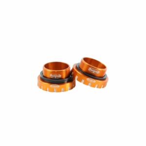 Hope Technology Stainless Bottom Bracket Cups - 30mm Axle - Orange