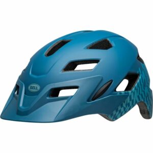 Bell Sidetrack Youth Helmet - Wavy Checks Matte Blue