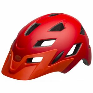 Bell Sidetrack Kids Helmet - Matt Red / Orange