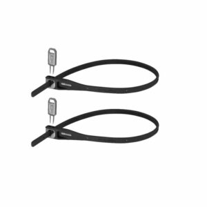 Hiplok Z-Lok Reusable Armoured Tie (Pair) - Black