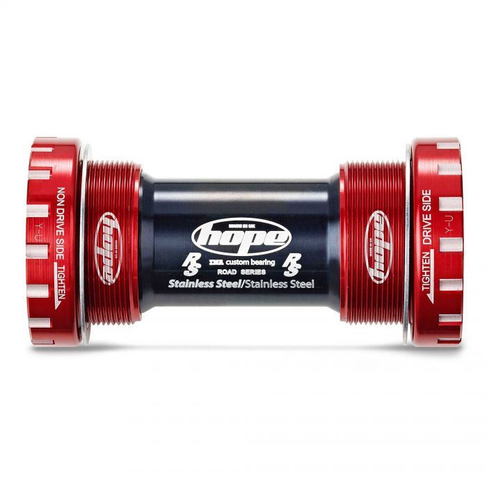 Hope Technology Stainless Road Bottom Bracket Cups - 68mm Red Hope Technology Stainless Road Bottom Bracket Cups - 68mm Red
