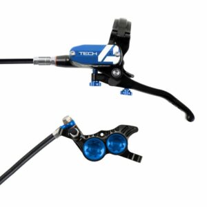 Hope Technology Tech 4 V4 Hydraulic Disc Brake - Black / BlueFront Right HandStandard Black