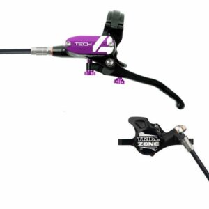 Hope Technology Tech 4 Trial Zone Hydraulic Disc Brake - Black / PurpleFront Right Hand
