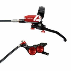 Hope Technology Tech 4 V4 Hydraulic Disc Brake - Black / RedFront Right HandStandard Black
