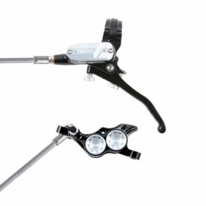 Hope Technology Tech 4 E4 Hydraulic Disc Brake - Black / SilverFront Right HandBraided