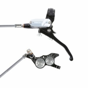 Hope Technology Tech 4 V4 Hydraulic Disc Brake - Black / SilverFront Right HandBraided