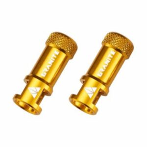 Granite Design Juicy Nipple Valve Cap with Core Removal Tool - Gold