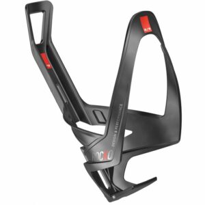 Elite Rocko Carbon Bottle Cage - Matt Black / Red