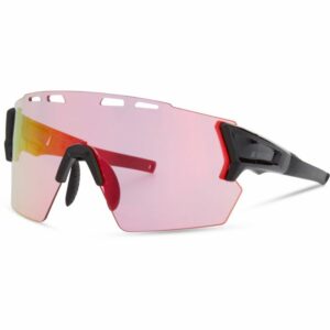 Madison Stealth Sunglasses 3 Lens Pack - Gloss Black Frame / Pink Rose Mirror / Amber / Clear Lens