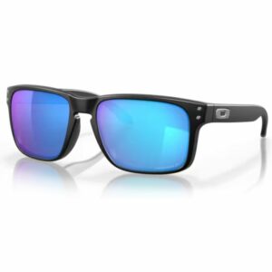 Oakley Holbrook Sunglasses - Matte Black Frame / Prizm Sapphire Polarized Lens