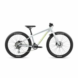Orbea MX 24 Team Disc Kids Bike - 2024 - Halo Silver - Spicy Lime (Matt)
