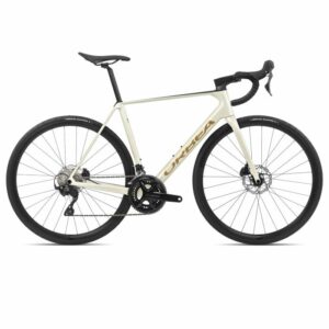 Orbea Orca M30 Road Bike - 2024 - Ivory White-Burgundy (Gloss)-Vulcano (Matt)