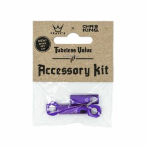Peaty's x Chris King MK2 Tubeless Valve Accessory Kit - Violet