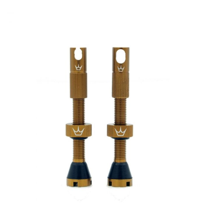Peaty's x Chris King Tubeless MK2 Valves - 42mmBourbon Peaty's x Chris King Tubeless MK2 Valves - 42mmBourbon