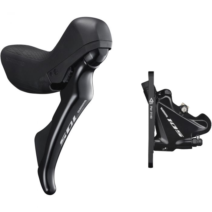 Shimano 105 R7020 11-Speed STI Shift Levers & Hydraulic Disc Calipers - Front Right Hand Shimano 105 R7020 11-Speed STI Shift Levers & Hydraulic Disc Calipers - Front Right Hand