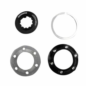 Shimano 6-Bolt Rotor to Centre Lock Hub Adaptor - Black
