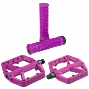 SDG Comp Pedals & Thrice Grips - Purple
