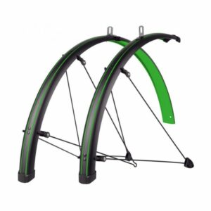 SKS Bluemels Stingray 28 45mm Mudguard - Matt Black / Lime Green