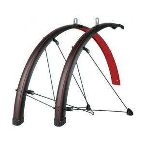 SKS Bluemels Stingray 28 45mm Mudguard - Matt Black / Blazing Red