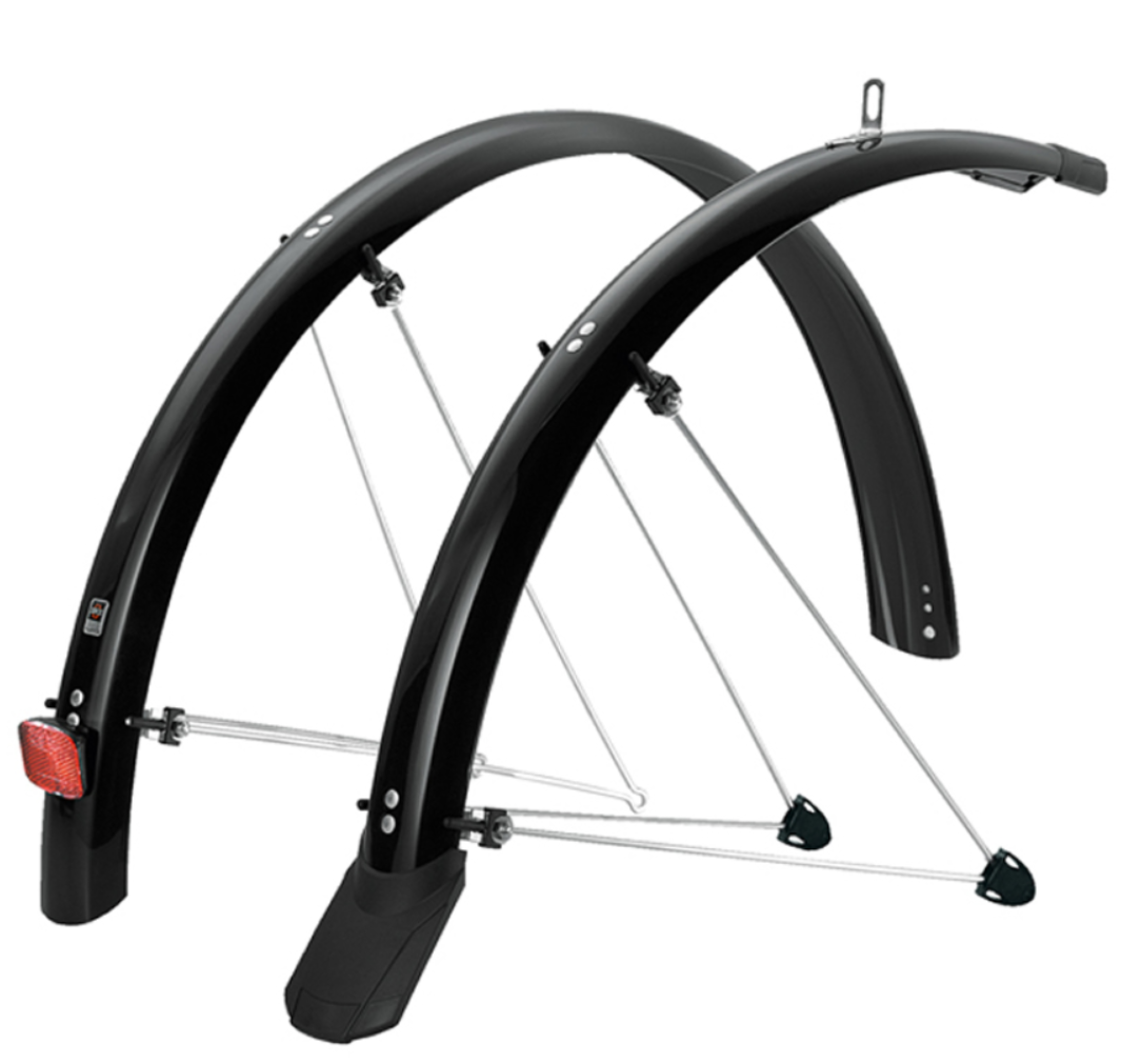 SKS P45 Mudguards with Mudflap - Black SKS P45 Mudguards with Mudflap - Black