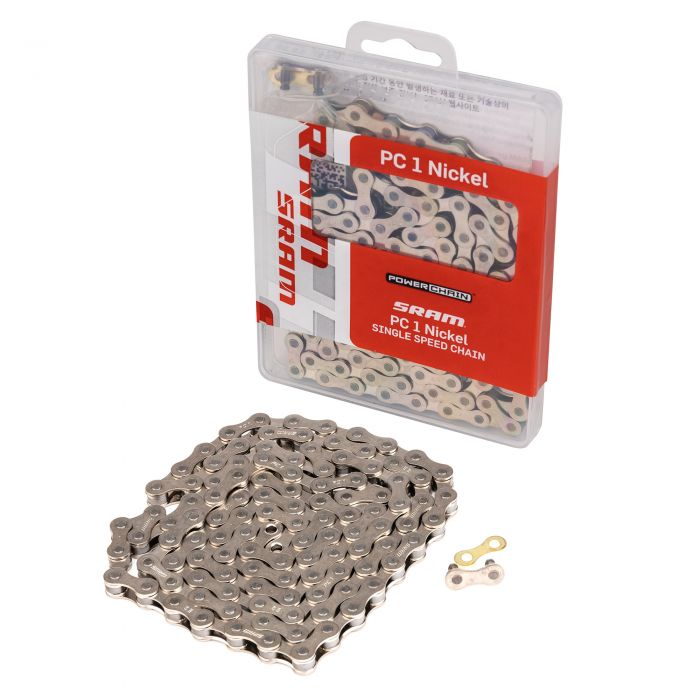 SRAM PC-1 Nickel Singlespeed Chain - 114 Links SRAM PC-1 Nickel Singlespeed Chain - 114 Links