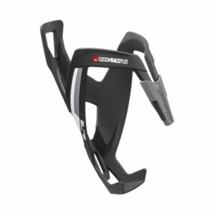 Elite Custom Race Plus Resin Bottle Cage - Matt Black / White