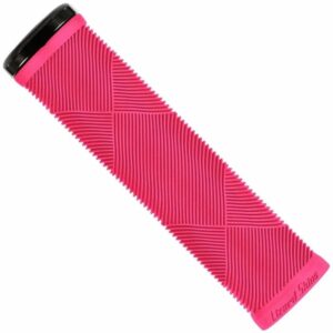 Lizard Skins Single Clamp Lock-On Strata Grips - Neon Pink