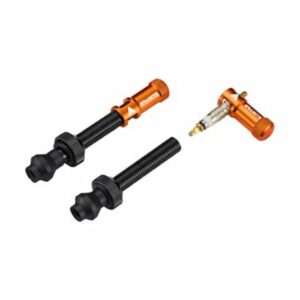 Granite Design Valve with Juicy Nipple Valve Cap & Core Removal Tool - Orange